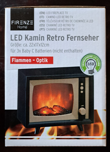 Led kamin retro - kamin,