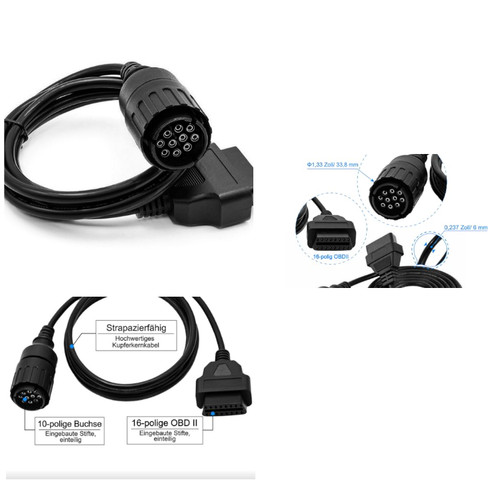 Obd2 diagnosekabel polig - obd2,