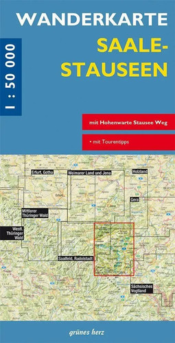 Wanderkarte saalestauseen - saalestauseen, |