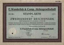 E. Wunderlich 1925 Waldenburg Freiburg Glogau Altwasser 200 RM Schlesien Polen