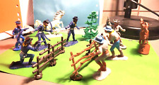 Jean Höfler W. Germany Western 7 Figuren - ACW Nordstaaten + Südstaaten im Kampf