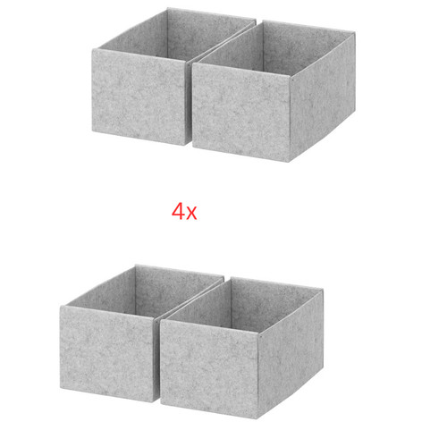 Ikea komplement hellgrau - 4x,