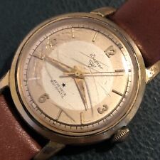 WAGNER ROTOMATIC HERREN UHR 22 JUWELS  VINTAGE RAR MIT LEDER BAND HANDAUFZUG