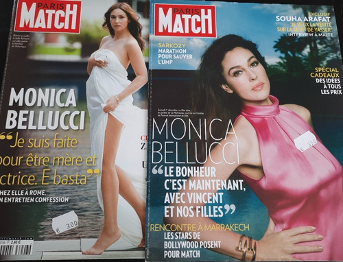 Paris match cover monica - "paris,