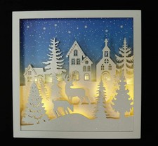 3D Holzbild Weihnachtliche