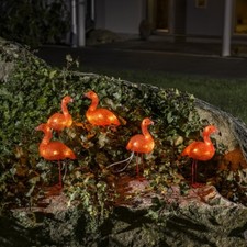 Led acryl flamingos 5er set - acryl, 5er-set