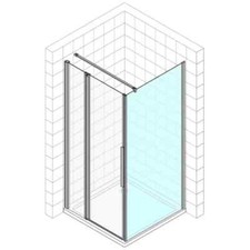 Koralle "myDay" Trennwand H200cm x B75cm für TPFA/TPWA #VB02507520AA1