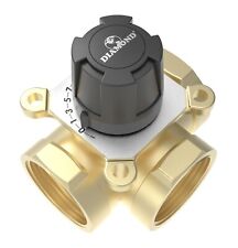 3-Wege Messing Heizung Ventil Mischer Heizungsmischer 1 Zoll Regelventil Kvs 12