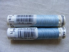 Nähgarn Gütermann Garn Konvolut 2 Rollen blau 276 71 Allesnäher Polyester Set