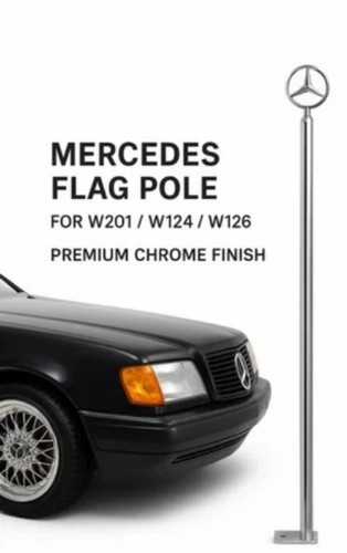 Mercedes benz chrom parkmast - chrom,