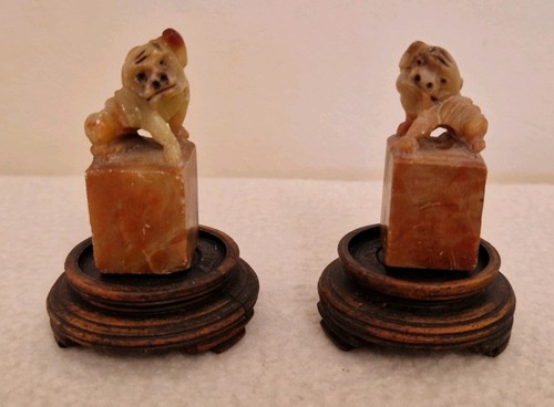 Miniatur stein geschnitzt - 2×,