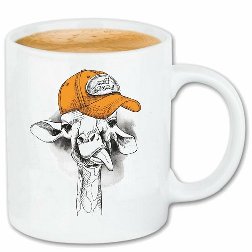 Kaffeetasse lustige giraffe - lustige,