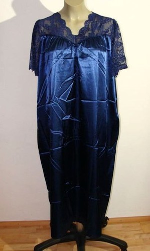 Satin glanz nachthemd mit - satin,