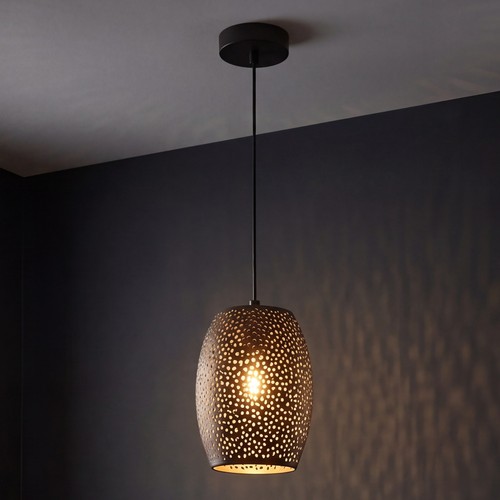 Hängelampe schwarz gold - hängelampe, e27