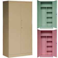 Aufbewahrungsschrank Metallschrank Aktenschrank Büroschrank Spind Pastellfarben
