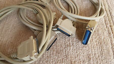 Set mit 2x RS232 Kabel male/male + 1x Druckerkabel Centronix/RS232 (3 Kabel)