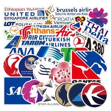 52 Airline Sticker Luftfahrt