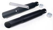 Auspuff Schalldämpfer Endtopf Schwarz Slash Cut für Harley Davidson Suzuki TOP !