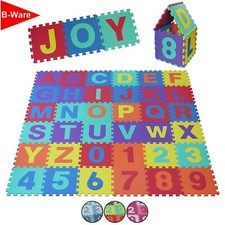 B-WARE * Kinder Puzzlematten Buchstaben & Zahlen 36 Matten 30 x 30 x 1cm