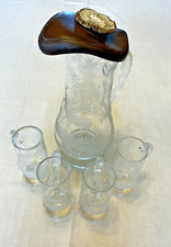 Bleikristall Krug, 4 Gläser