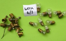 Automat Flipper Bomber Kugelspiel Ersatzteile 10x 6V Lämpchen m.  Fassung NOS