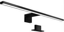 LED Spiegel Wand Lampe Leuchte 1406 Metall schwarz 60x4x11 cm