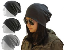 Long Beanie Mützen versch. Grau Farben Grey Damen Herren Unisex Trend Fashion