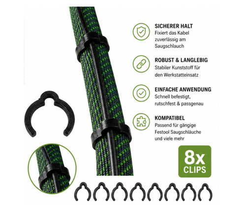 Saugschlauch kabelclips - saugschlauch,