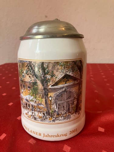 Paulaner jahreskrug 2001 mit - 2001,