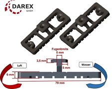 200 Kombi-Abstandhalter Terrassendielen und verdeckte Befestigung/WPC Clips 5mm