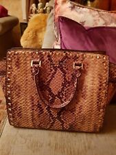 Michael Kors Luxus Shopper Ledertasche Python Schlangenprägung Selma Gross