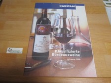 Katalog: Klassifizierte Bordeauxweine Jahrgang 1998 Karstadt :