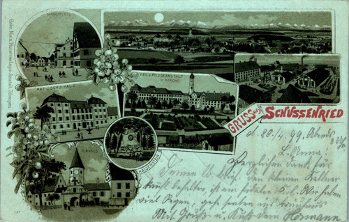 Mondschein litho gruss aus - mondschein,