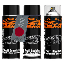 Autolack Spraydosen Set für Chrysler Dodge Jeep PE3554 Inferno Red Metallic