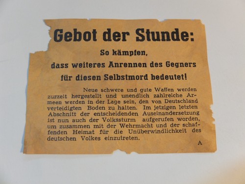 1945 wehrmacht flugblatt - 1945,