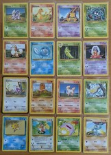 16 Vintage Pokemon Karten
