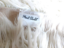 Mont Chalet Fake Fell Überwurf Couch, Sessel, Bett 90x150 cm weiss kuschelig