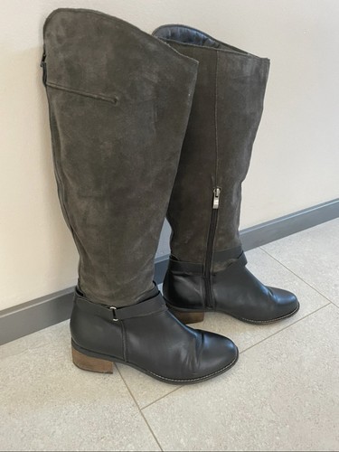 Overknee lederstiefel stiefel - overknee,
