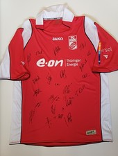 Trikot Rot Weiß Erfurt  RWE Regionalliga 2008/09 23 Autogramme - Top Zustand