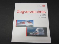 Kursbuch Zugverzeichnis 2002