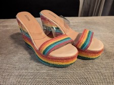 Keilabsatz Sandalen bunt Gr