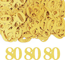 Konfetti 80 Geburtstag Deko