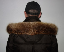 Fuchs Pelz Kapuze Kragen 56 cm Echt Fell Besatz Jacke Parka Rotfuchs  DE Jagd