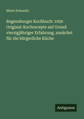Marie schandri regensburger - schandri,