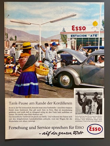 1963 esso tankstelle käfer - esso, vw