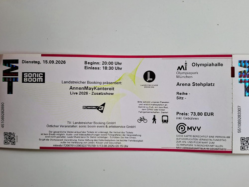 Amk konzert tickets münchen - konzert,