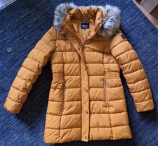 Damen Winterparka ONLY Gr. L Currygelb mit abnehmbarer Kapuze *Zustand wie Neu*