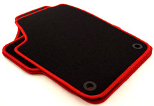 !!! NEU !!! Lengenfelder Stoff Fußmatten für VW Polo 9N 9N3 + OVALE Halter + ROT