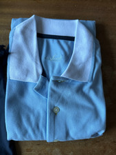 Lufthansa First Class Van Laack Schlafanzug/Langarm Poloshirt Gr. L Large blau