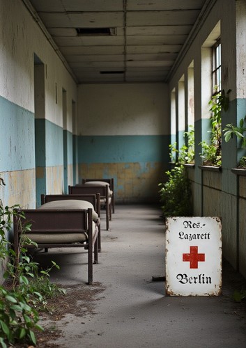 Schild reserve lazarett - lazarett, berlin